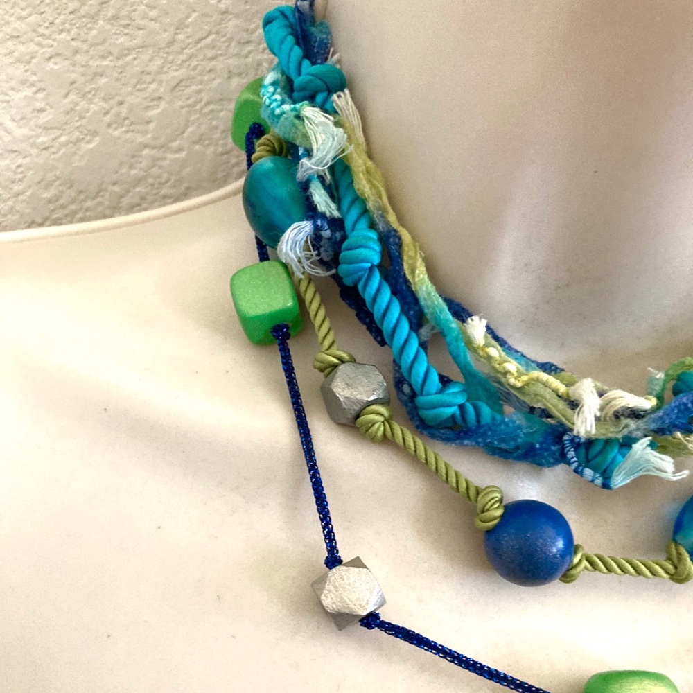 Mint Boho Style Chico’s Adjustable Length Necklace - image 4